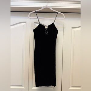 💎 LE CHATEAU | Y2K Velvet Rhinestone Dress